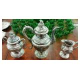 SILVERPLATE COFFEE CREAMER, SUGAR