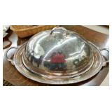 SILVERPLATE COVERED SERVER