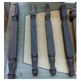 LOT WOODEN TABLE LEGS