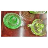 GREEN GLASS JUICERS