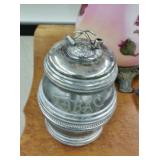 POOLE SILVERPLATE TOBACCO JAR