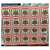 TULIPS VINTAGE QUILT