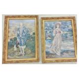 PINKY AND BLUE BOY NEEDLEWORK