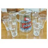 COCA COLA TUMBLER/PITCHER SET