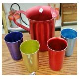 ALUMINUM PITCHER/TUMBLER SET