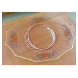 PINK GLASS PLATTER