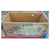 CENTRAL CO. CHICAGO WOODEN CRATE