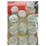 LOT 10 GLASS CANNING JARS