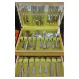 LOT 51PCS MIXED SILVERPLATE FLATWARE