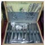 LOT 68PCS MIXED SILVERPLATE FLATWARE