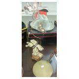 BRASS BUTLER AND BUTTERFLY ART