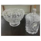 CRYSTAL BOWL AND CANDY DISH