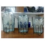 MASON JARS ON CARRIERS