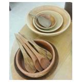 DOUGH BOWLS + UTENSILS; SALAD BOWL SET