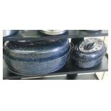 2PCS ENAMELWARE ROASTERS
