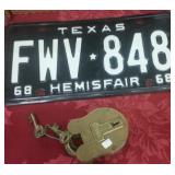 SQUIRE LOCK, TX PLATE