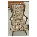 UPHOLSTERED ROCKER