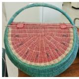 LARGE WATERMELON PICNIC BASKET