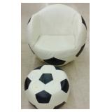 SOCCER SWIVEL CHAIR + OTTOMAN