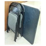 CARD TABLE WITH FOLDING CHARIS