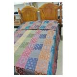 TWISTED WOOD BED W/ ACCESSORIES