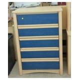 BLONDE CHEST OF DRAWERS, HEADBOARD AS WELL