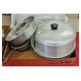 LOT VINTAGE COOKWARE, MORE