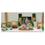 SHELF HOME DECOR, FROGS