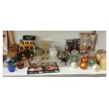 SHELF CANDLES, LAMPS