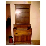 2 PIECE CHERRY HUTCH CABINET
