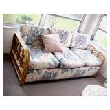 RATTAN 3 CUSHION SOFA