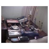 CANDLESTICKS & SILVERPLATE
