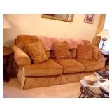 TAN UPHOLSTERED COUCH