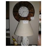 Golf lamp $25, Wall clock $30