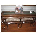 Entry table $100, two stools $40 each