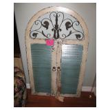 Shutter wall hanging $50
