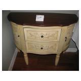 Ornate 1/2 round dresser $