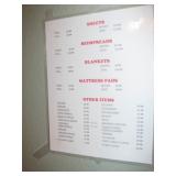 Bedroom item price list 