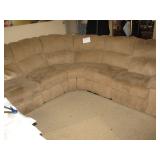 Sectional with double recliners $350