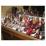 Classic and electric guitar replicas