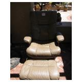 Chair with footstool $75