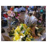 Artifical flowers with vases