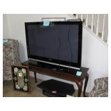 Samsung 50" TV $100, library table $100
