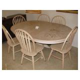 Dining set with 7 chairs and 1 leaf $200