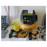 Bostitch 4 pc. set with comprsser and 3 different nail guns. Retails for $468, now $225