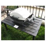 Weber small gas grill $25, table $40