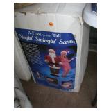 5" tall Swinging, Singing, Santa $40