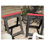 Two saw horses $5 each