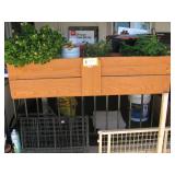 Hanging wood box planter $35