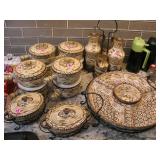 Old style ceramic serving pieces 